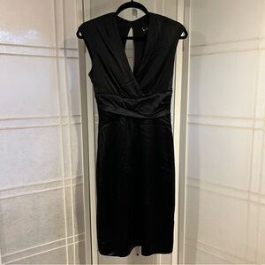 Vintage Nicole Miller Collection Black Silk Drape-Back Dress – Size 4